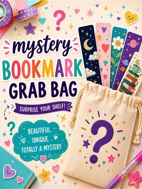 Mystery Laminated Bookmark Bundle | Handmade Reader Gift
